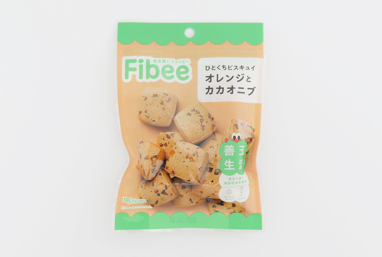 Fibeeひとくちビスキュイ・オレンジとカカオニブ