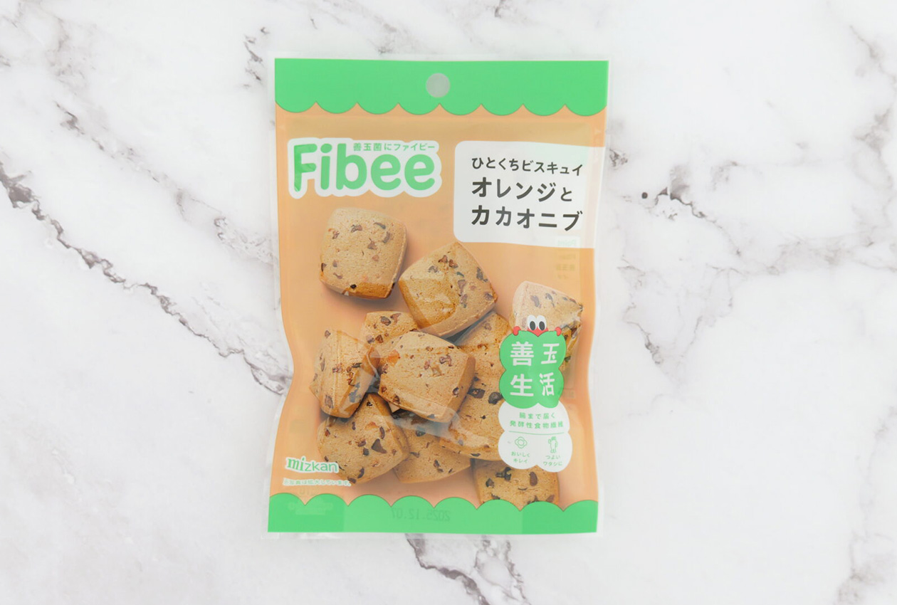 Fibeeひとくちビスキュイ・オレンジとカカオニブ