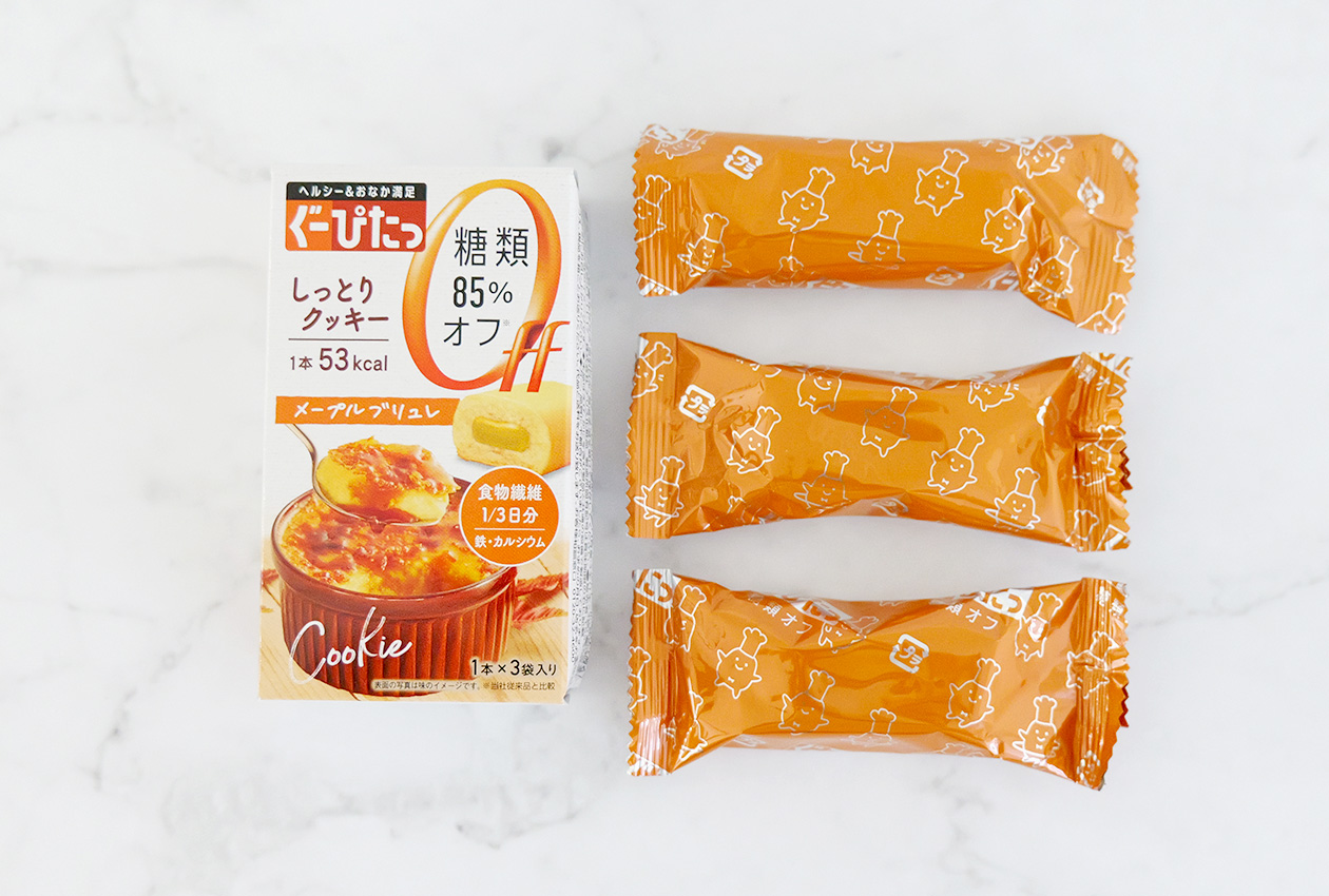 ナリス食品　ぐーぴたっ　しっとりクッキー　メープルブリュレ